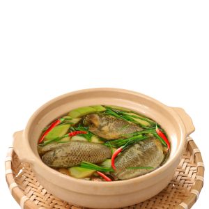 Cá rô kho bầu