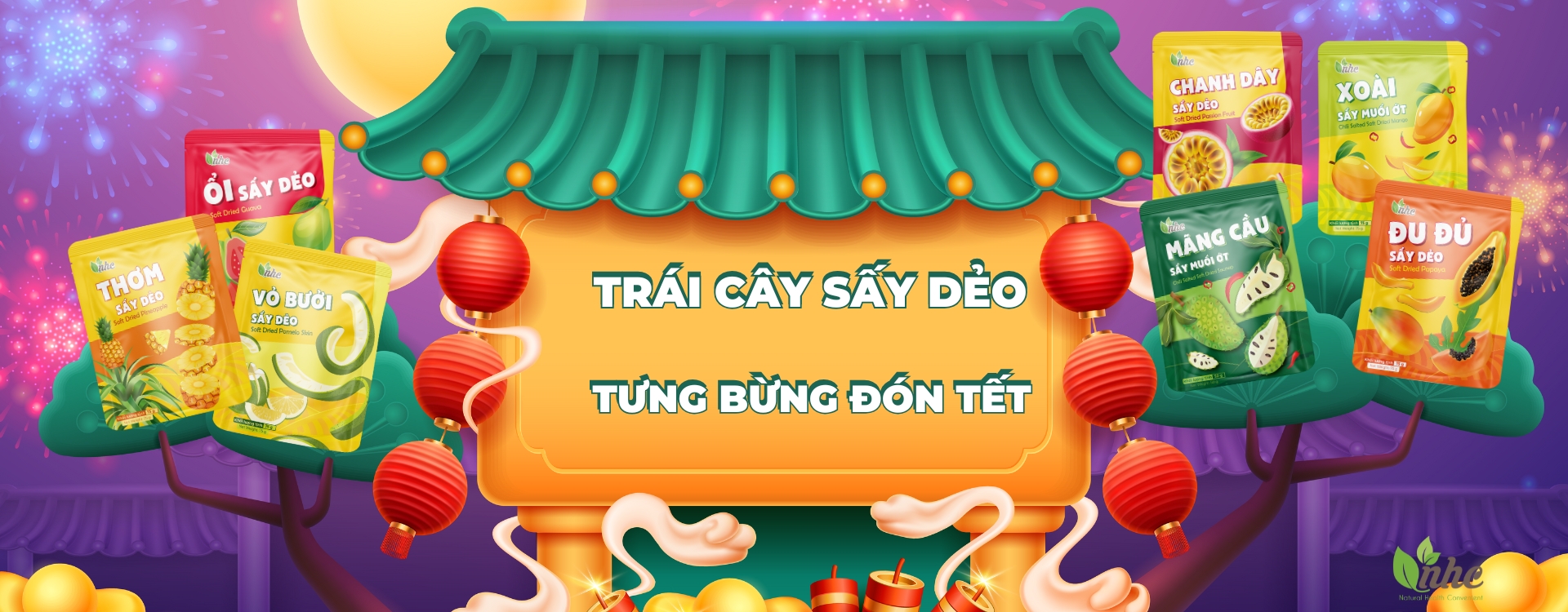 Banner Trái cây sấy Tết