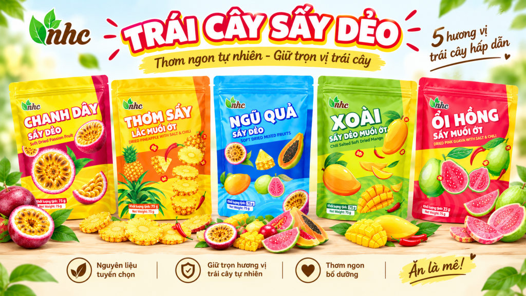 Banner Trái cây sấy Tết 2027